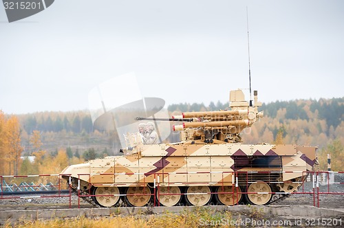 Image of Tank Support Fighting Vehicle Terminator in motion