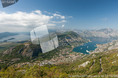 Image of Panoramic view on Kotor, Montenegro.