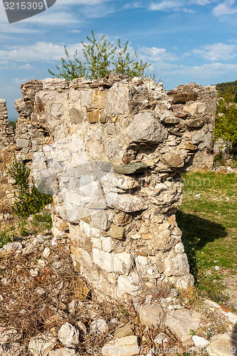 Image of The high fortress walls, Stari Bar, Montenegro.