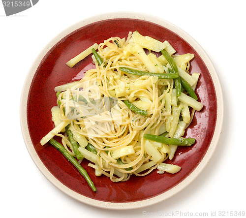 Image of Ligurian style veg pasta with pesto