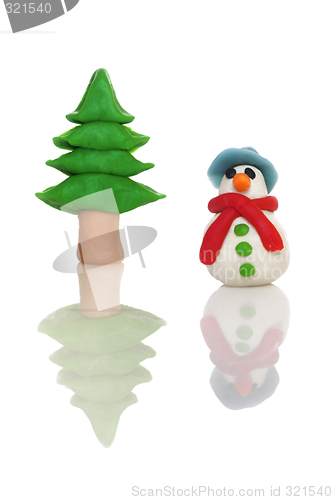 Image of Plasticine snow man