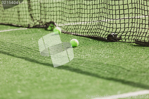 Image of Tennis Ball on the Court