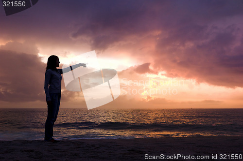 Image of Looking to the sunset