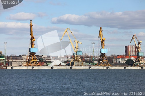 Image of Dock with cranes