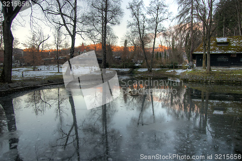 Image of Sunset with reflections