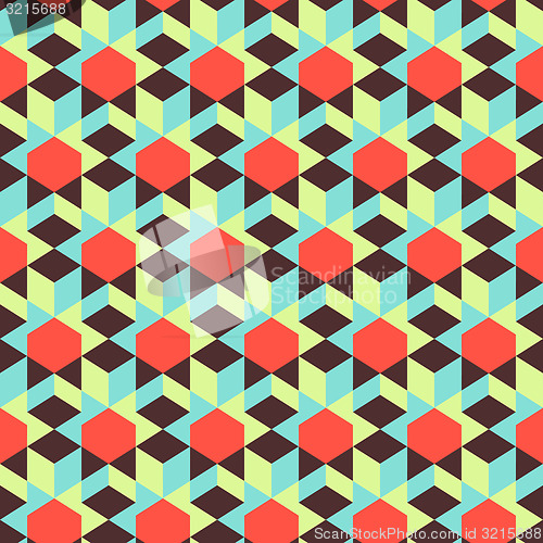 Image of Abstract 3d geometrical background. Mosaic. Vector illustration.