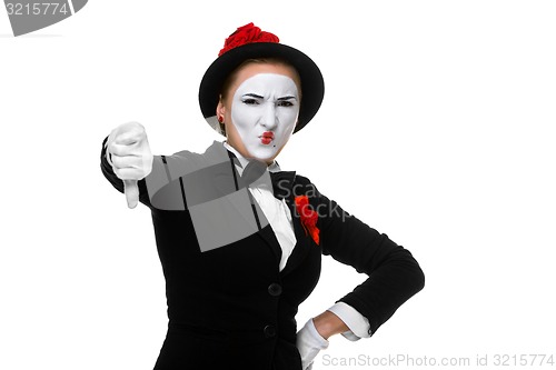 Image of Portrait of the condemning mime 