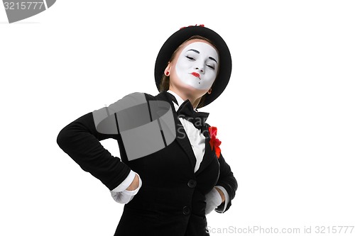 Image of Portrait of the proud and arrogant mime 