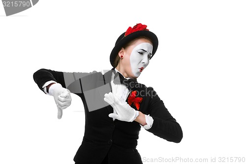 Image of Portrait of the condemning mime 
