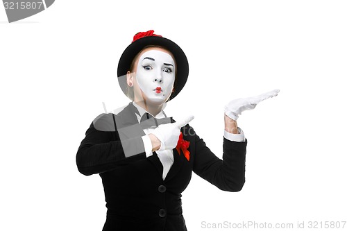Image of Portrait of the surprised mime 