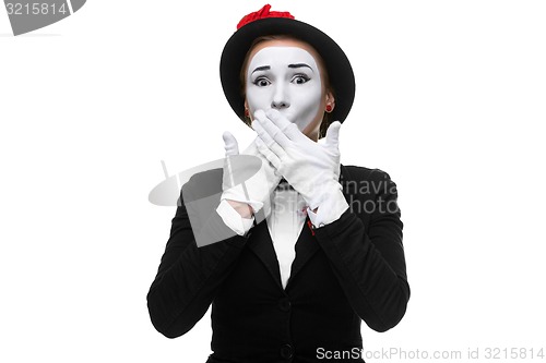 Image of Portrait of the frightened mime 