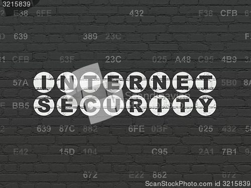 Image of Safety concept: Internet Security on wall background