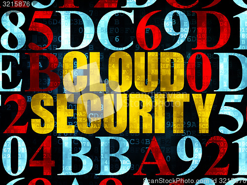 Image of Protection concept: Cloud Security on Digital background