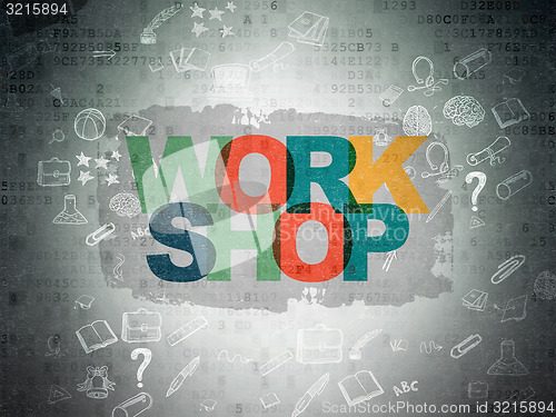 Image of Education concept: Workshop on Digital Paper background