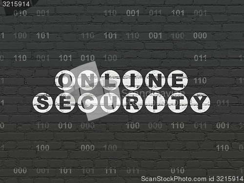 Image of Privacy concept: Online Security on wall background