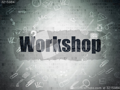 Image of Education concept: Workshop on Digital Paper background