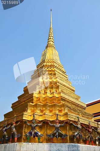 Image of Golden pagoda in Grand Palace, Bangkok