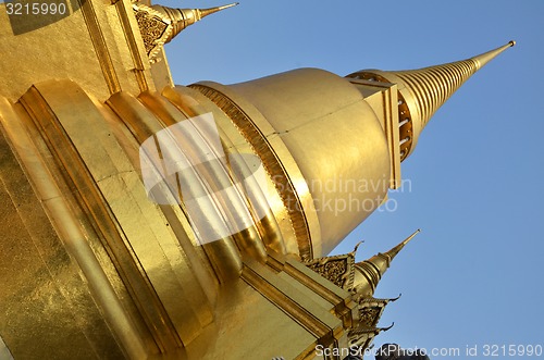 Image of Golden pagoda in Grand Palace, Bangkok