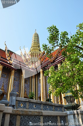 Image of Golden pagoda in Grand Palace, Bangkok