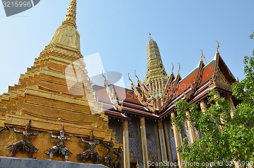 Image of Golden pagoda in Grand Palace, Bangkok