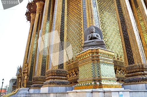 Image of Golden pagoda in Grand Palace, Bangkok