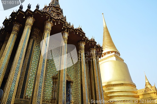 Image of Golden pagoda in Grand Palace, Bangkok