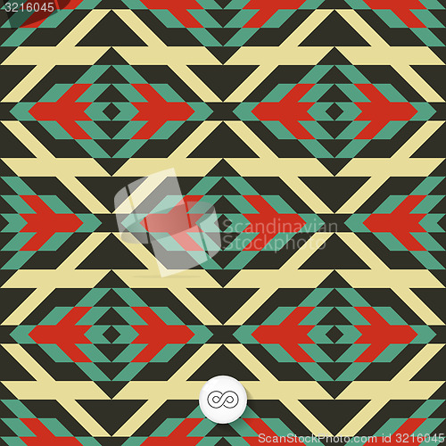 Image of Seamless geometric background. Mosaic. 