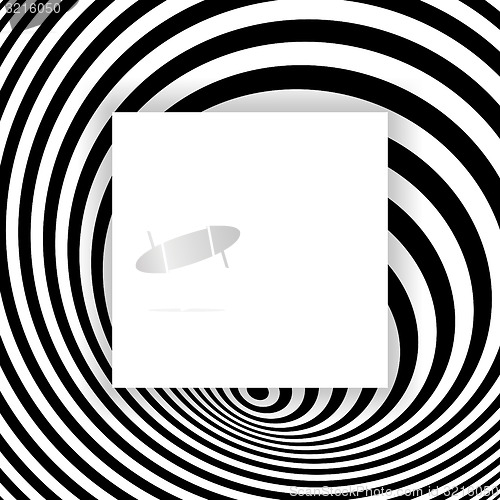 Image of Black and white abstract striped background. Optical Art. 