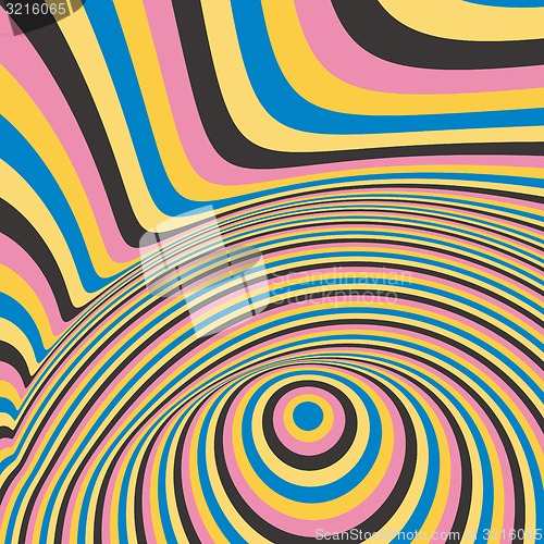 Image of Abstract swirl background. Pattern with optical illusion. 