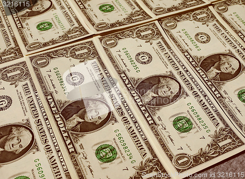 Image of Retro look Dollar notes 1 Dollar