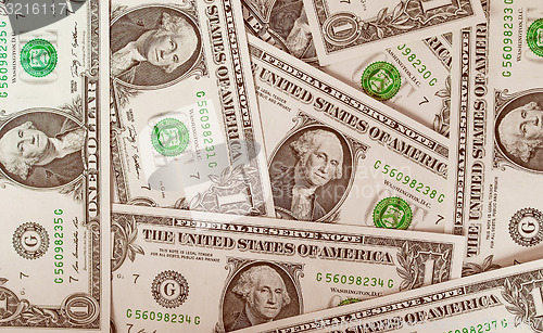 Image of Retro look Dollar notes 1 Dollar