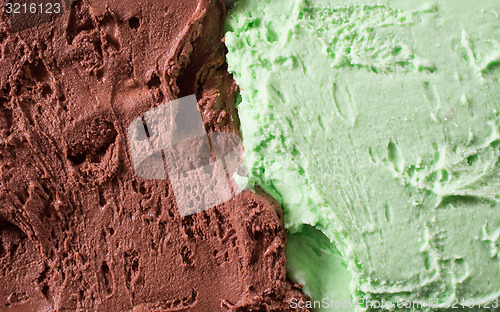 Image of Chocolate and mint icecream