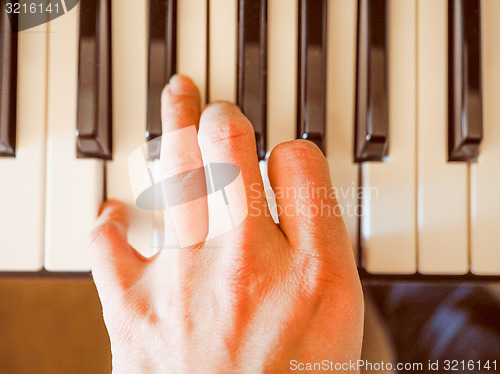 Image of Retro look Music keyboard keys