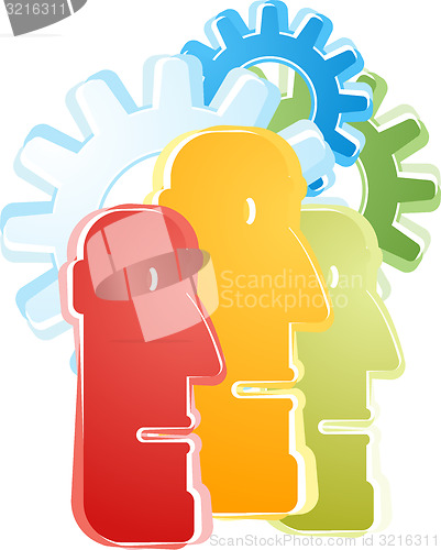 Image of Group idea generation Illustration clipart