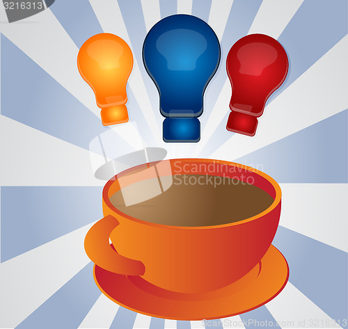 Image of Inspiration by coffee Illustration clipart