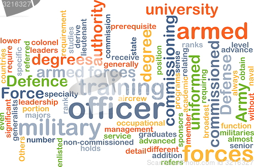 Image of Officer wordcloud concept illustration