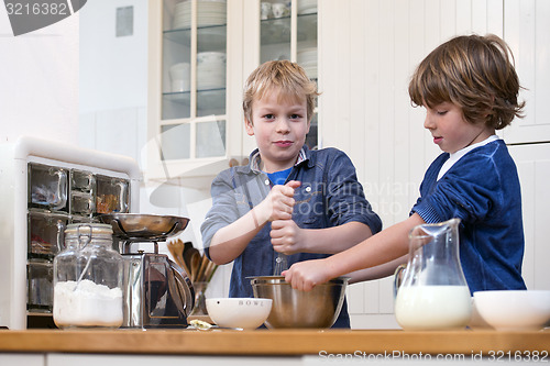 Image of Boys baking pastry