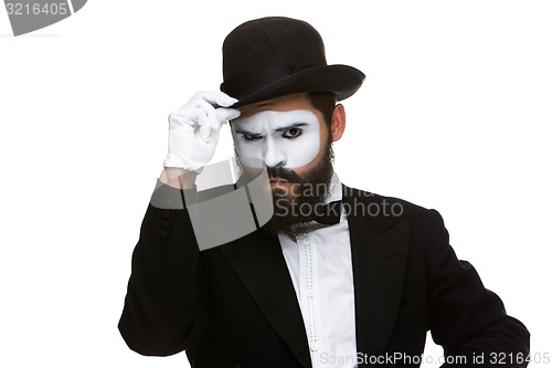 Image of Portrait of the suspicious mime