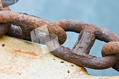 Image of Old rusty chain