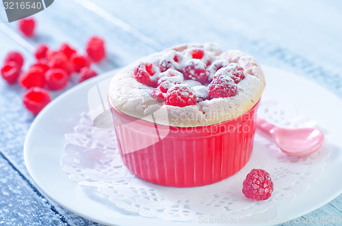 Image of raspberry souffle