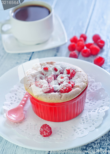 Image of raspberry souffle