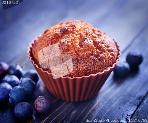 Image of muffin with blueberry