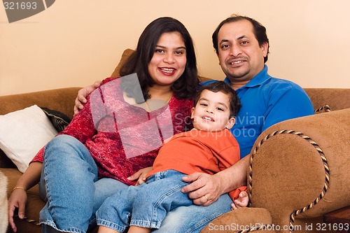Image of East Indian Couple with their son