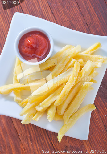 Image of fried potato with sauce