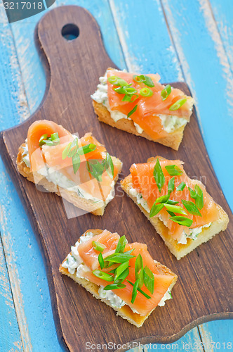 Image of canape with salmon