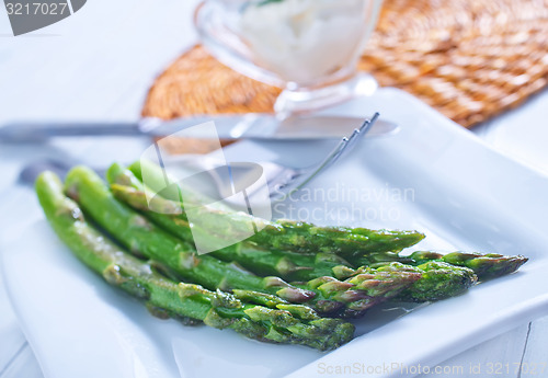 Image of fried asparagus