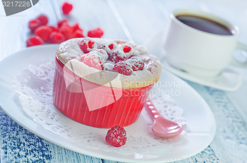 Image of raspberry souffle