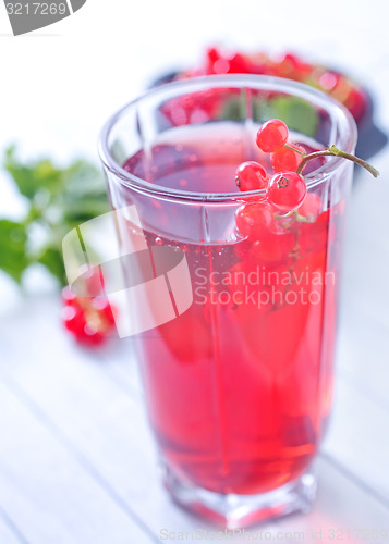 Image of red currant juice