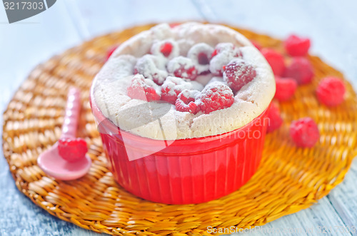 Image of raspberry souffle