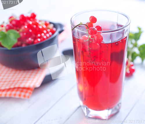 Image of red currant juice